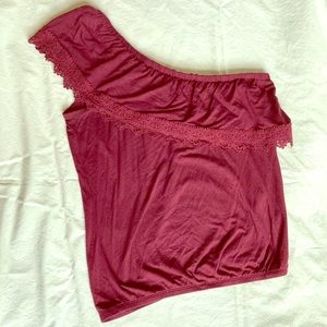 One shoulder tank top